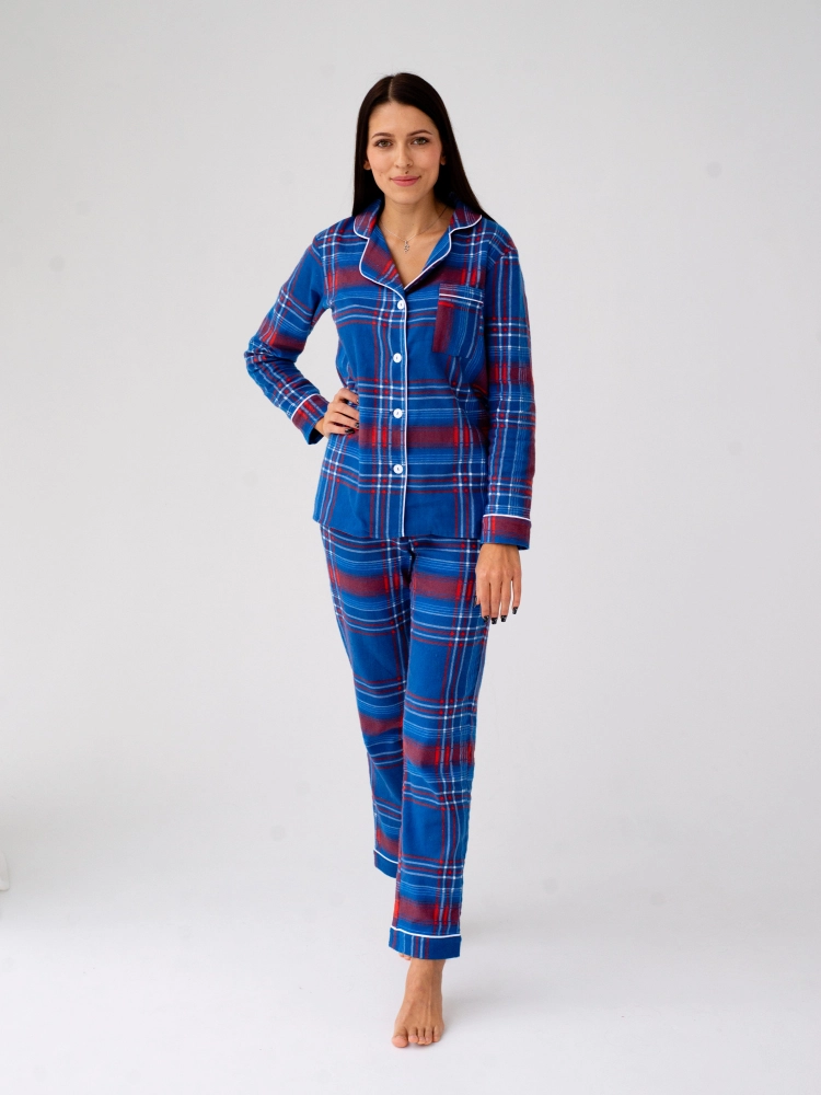 Пижама женская Малиновые Сны KLETW2 синяя 46 RU