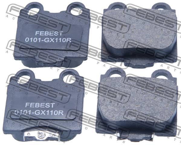 

Колодки тормозные задние для автомобилей TOYOTA 0101-GX110R FEBEST