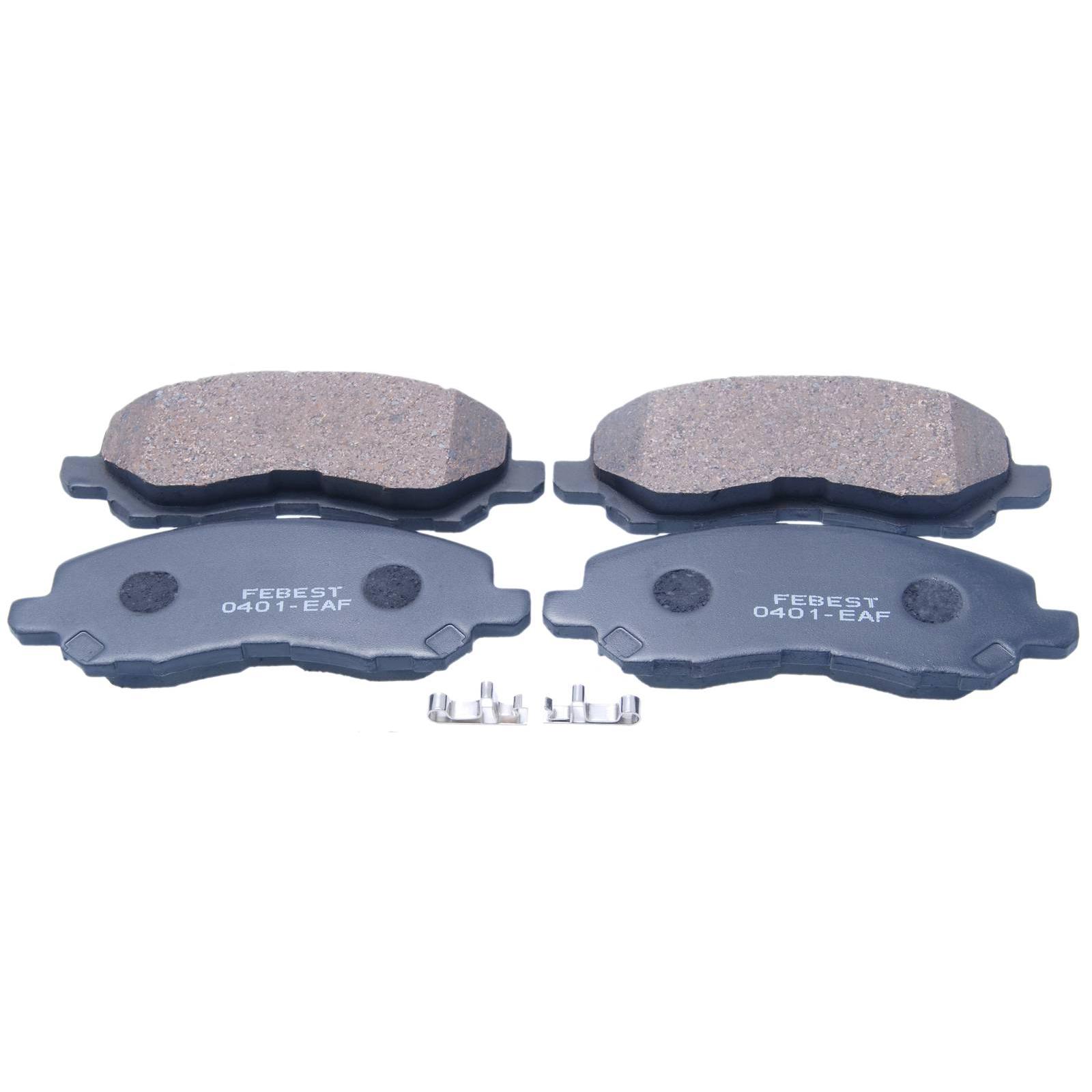 

Колодки тормозные передние комплект для автомобилей MITSUBISHI 0401-EAF FEBEST