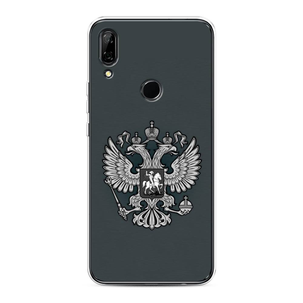 фото Чехол awog "герб россии серый" для huawei p smart z