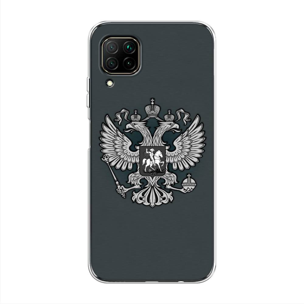 фото Чехол awog "герб россии серый" для huawei nova 6 se