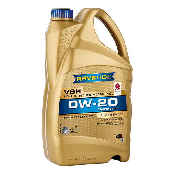 Моторное масло Ravenol VSH SAE 0W20 4л