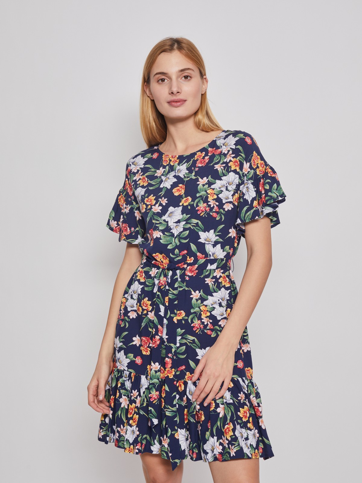 

Платье женское Zolla 02224827Y113 синее 3XL, 02224827Y113