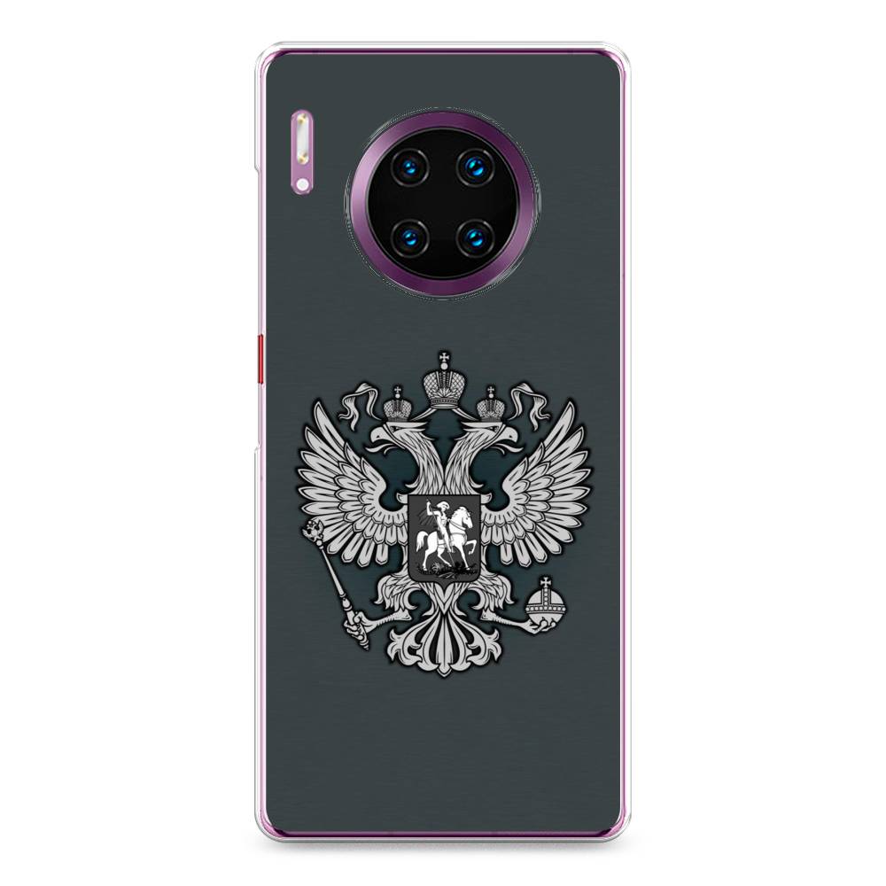 фото Чехол awog "герб россии серый" для huawei mate 30 pro