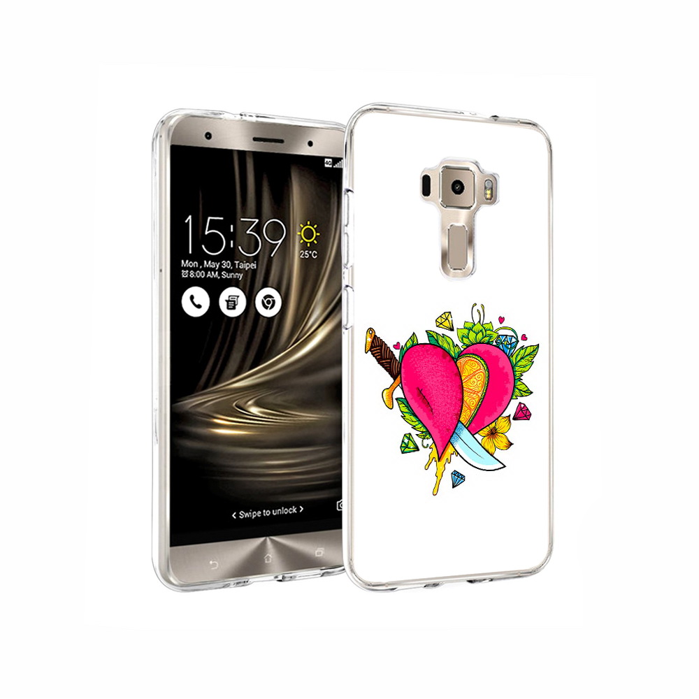 Чехол MyPads Tocco для Asus ZenFone 3 Фруктовое сердце