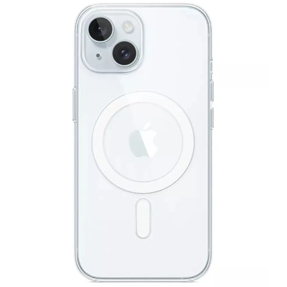 

Чехол силиконовый ClearCase Magsafe Iphone 15 Pro, Прозрачный