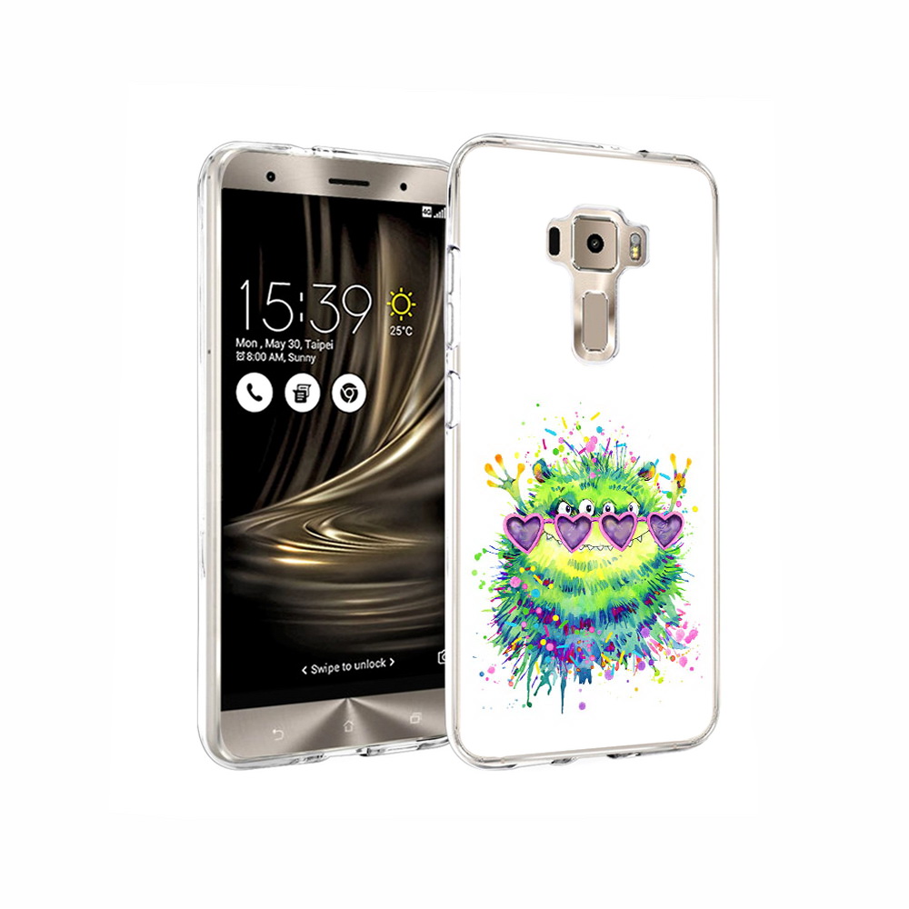 

Чехол MyPads Tocco для Asus ZenFone 3 Пушистый персонаж, Прозрачный, Tocco