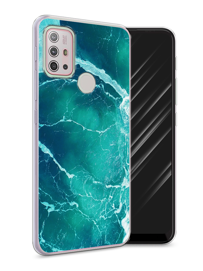 

Чехол Awog на Lenovo K13 Note/Motorola Moto G10/G20/G30 "Изумрудный океан", Разноцветный, 242150-4