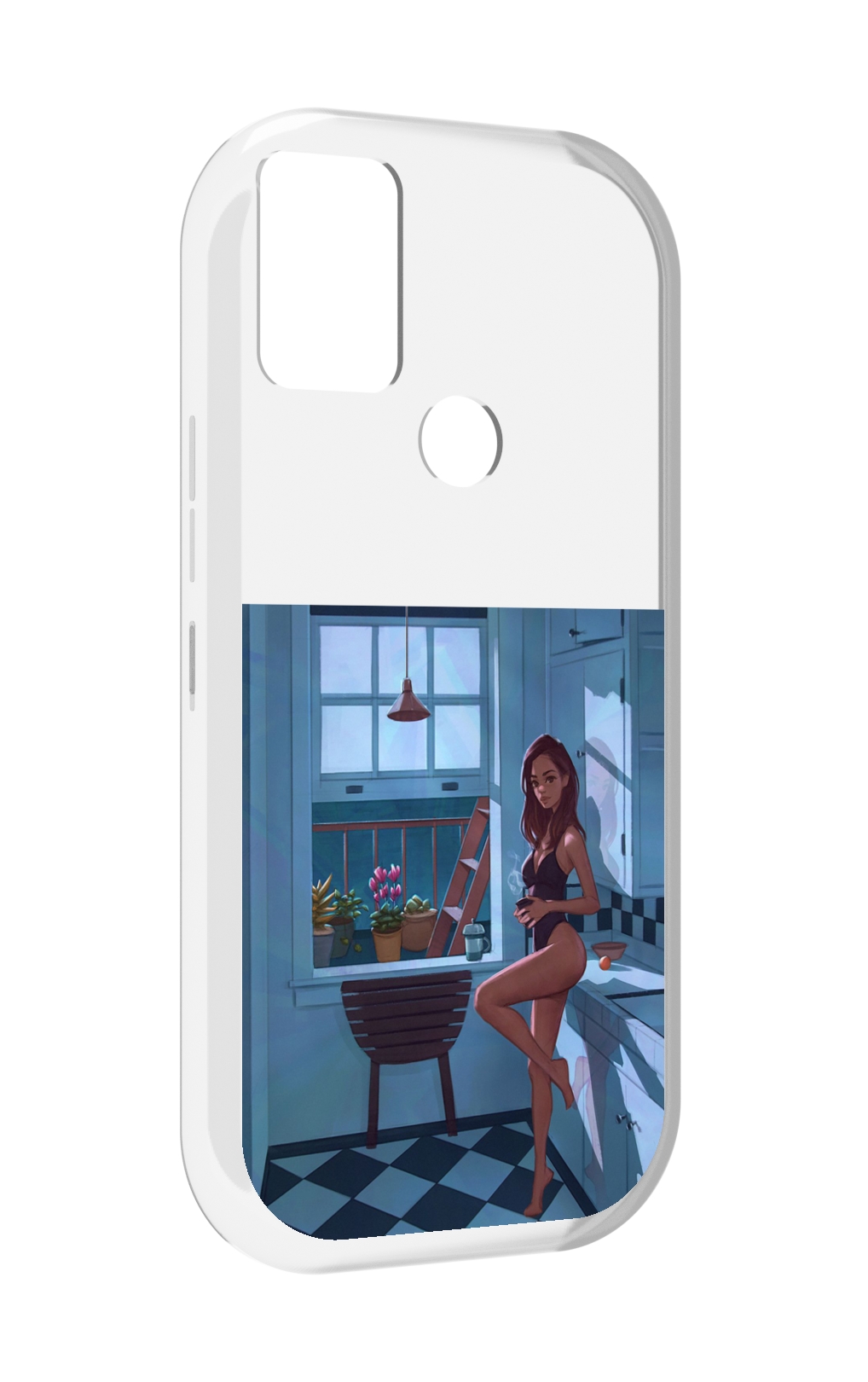 

Чехол MyPads девушка-на-кухне для UMIDIGI A9, Прозрачный, Tocco