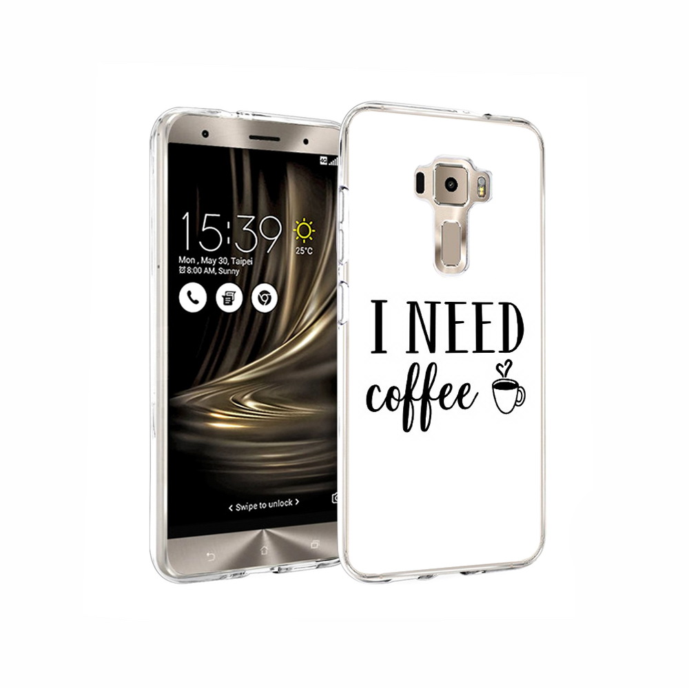 Чехол MyPads Tocco для Asus ZenFone 3 Мне нужен кофе