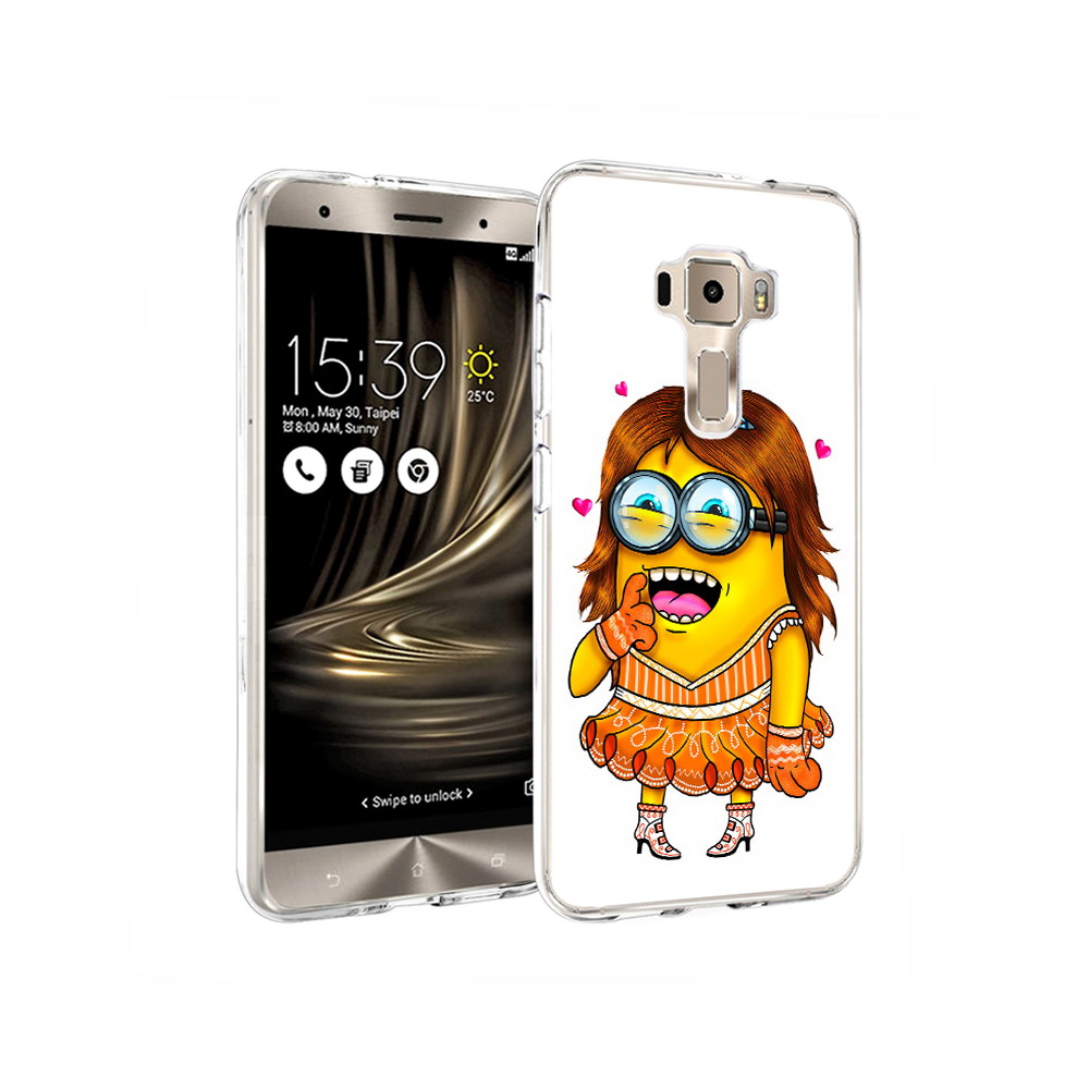 

Чехол MyPads Tocco для Asus ZenFone 3 Миньон девочка, Прозрачный, Tocco