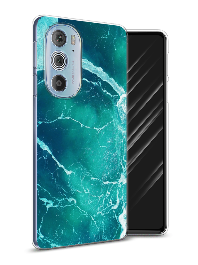 

Чехол Awog на Motorola Edge 30 Pro "Изумрудный океан", Разноцветный, 243350-4