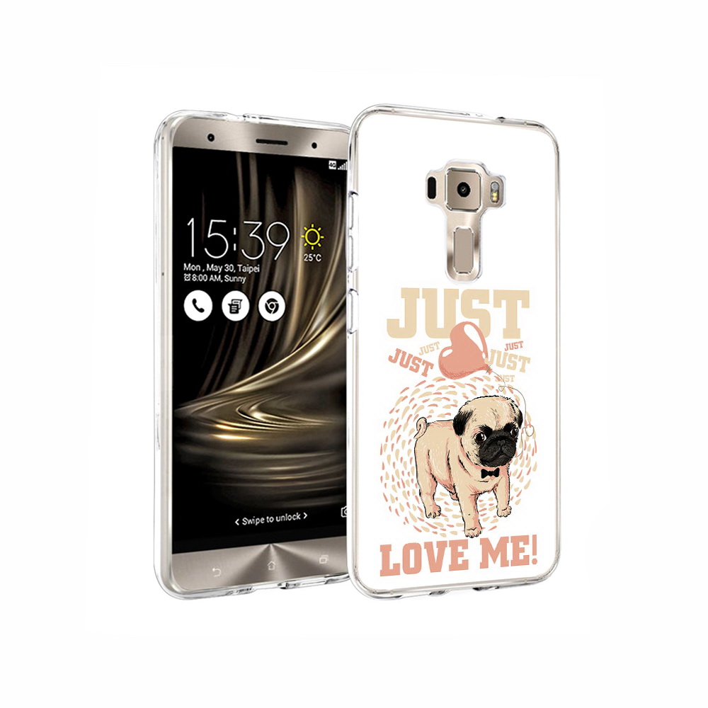 

Чехол MyPads Tocco для Asus ZenFone 3 Люби меня, Прозрачный, Tocco