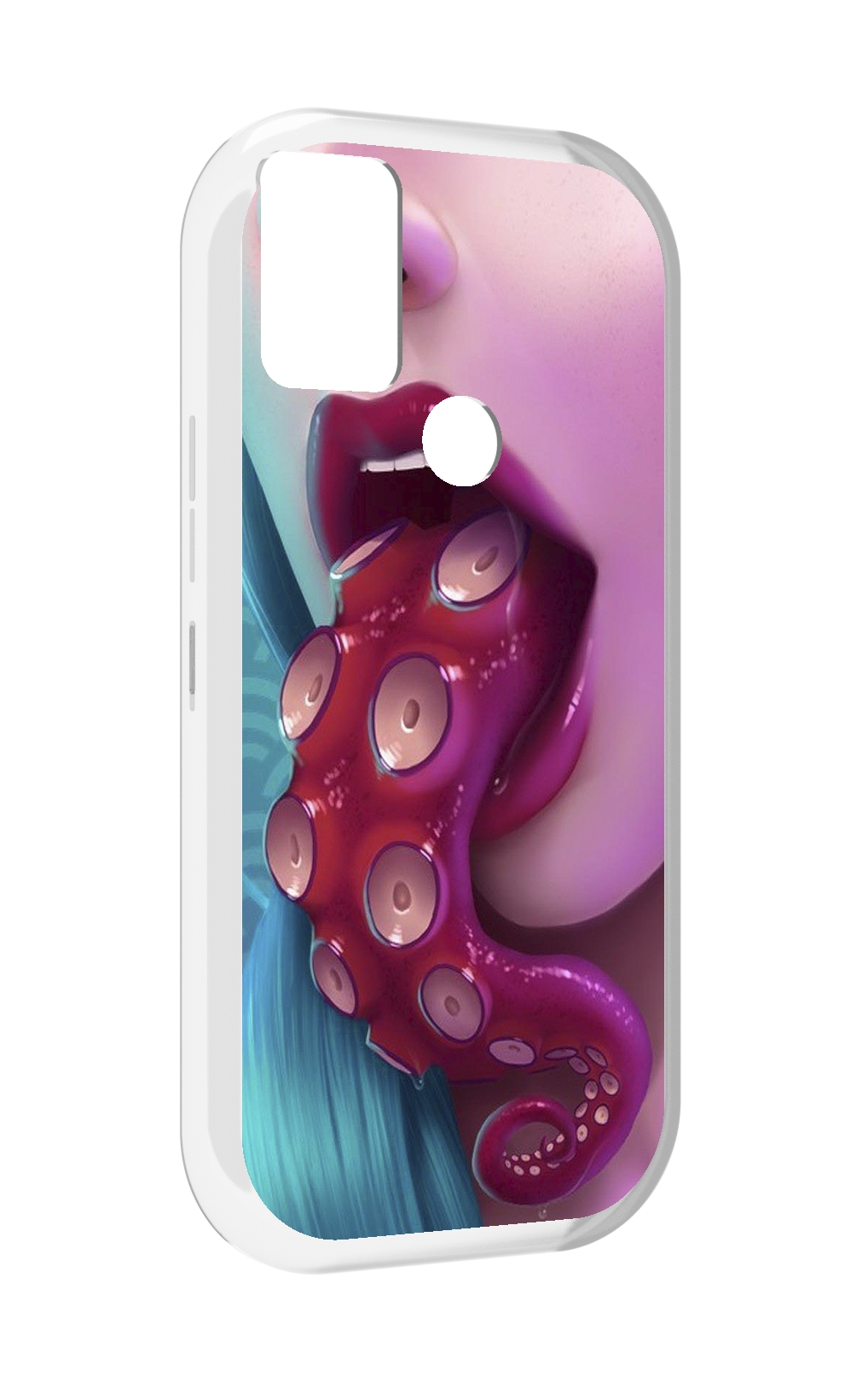 

Чехол MyPads девушка с щупальцой женский для UMIDIGI A9, Прозрачный, Tocco