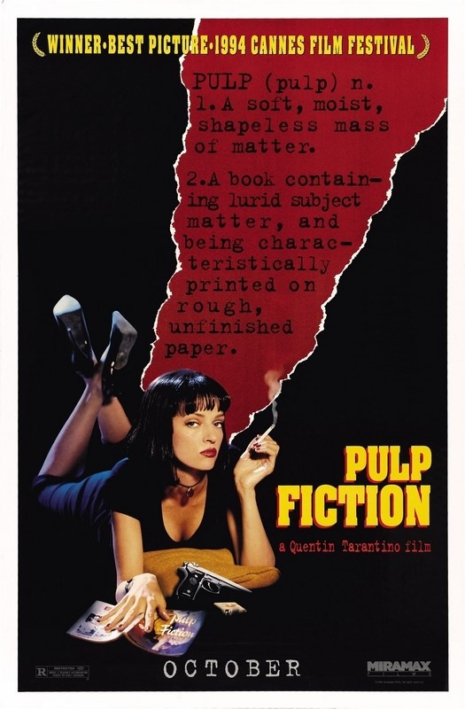 

Постер к фильму "Криминальное чтиво" (Pulp Fiction) Оригинальный 66,8x101,6 см