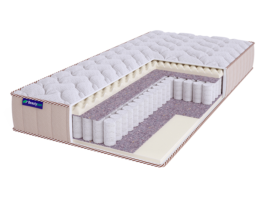 

Матрас Beautyson Roll Spring Soft Massage S600 Lux 160х200, Бежевый;белый;серый;серебристый, Roll Spring Soft Massage S600 Lux