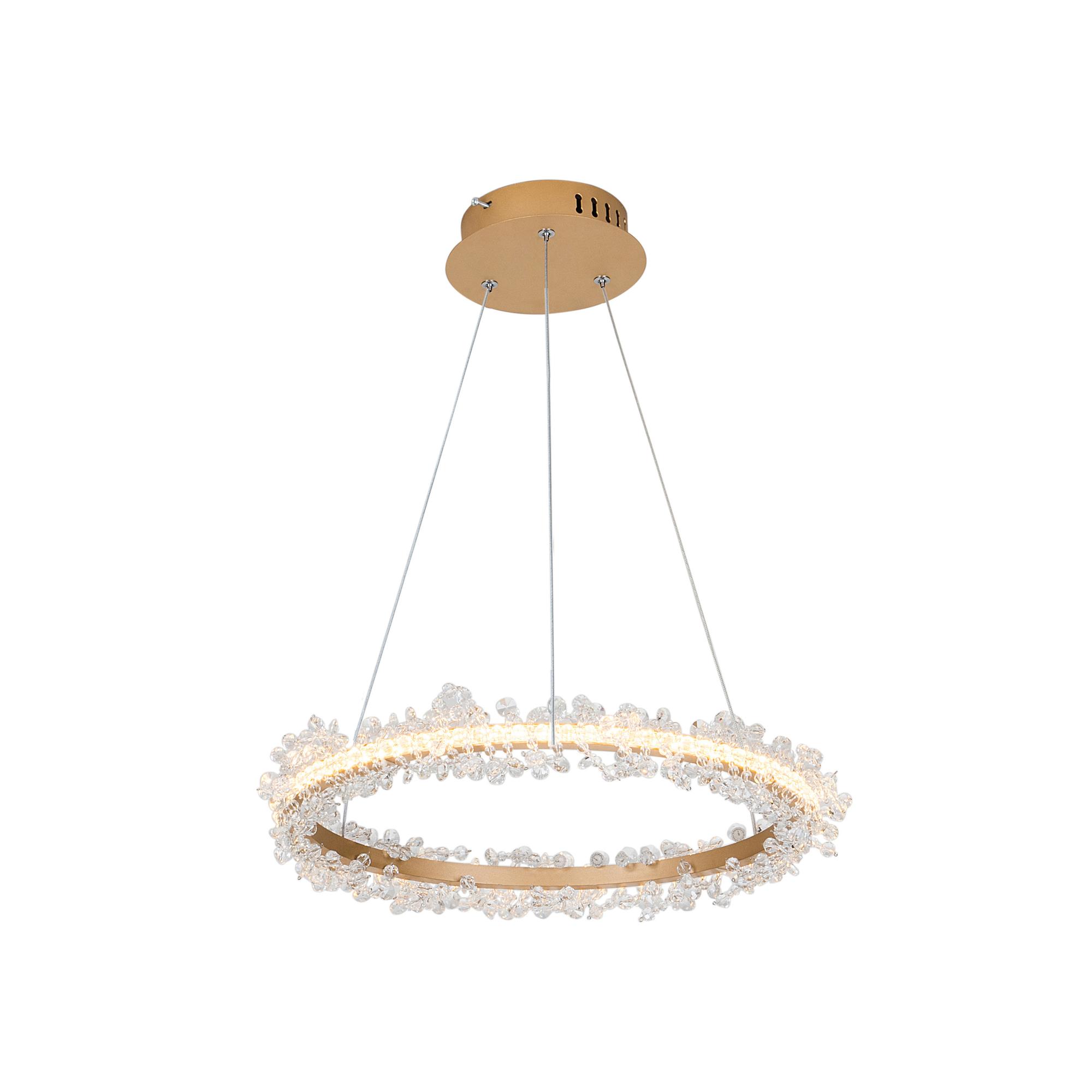 

Подвес Лаура матовое золото h150 d40 Led 20W (3000K)