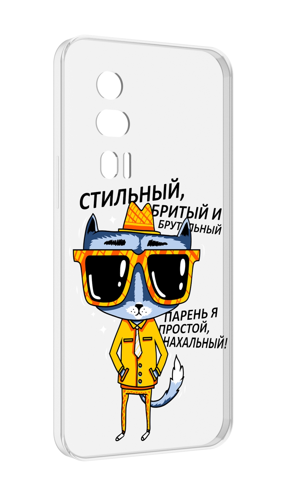 

Чехол MyPads стильный кот для Xiaomi Redmi K60 противоударный, Tocco
