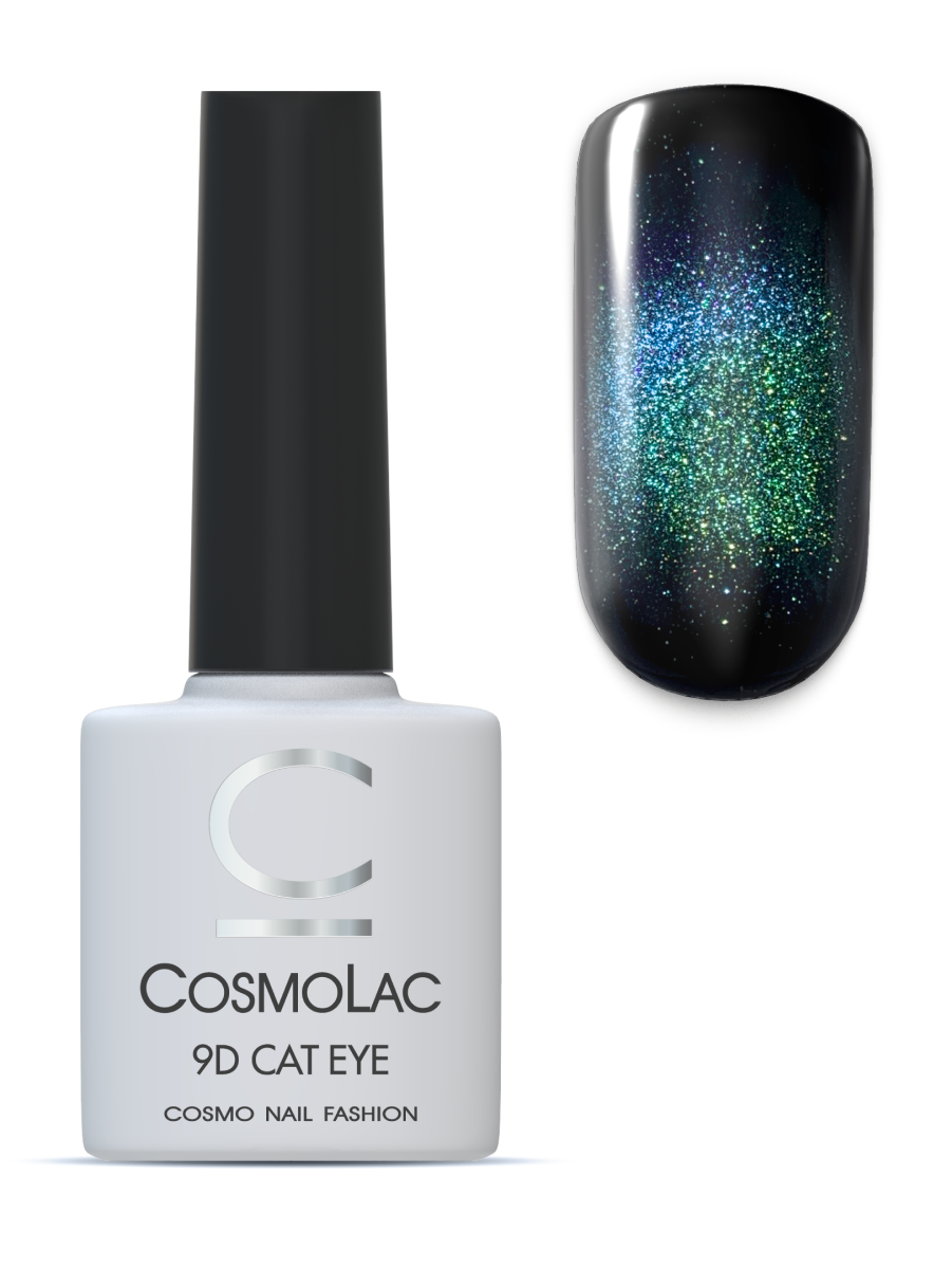 

Гель-лак Кошачий глаз CosmoLac 9D Cat Eye №6 7,5 мл, Зеленый;синий, CosmoLac9DCat-6