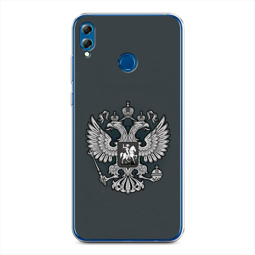 фото Чехол awog "герб россии серый" для honor 8x