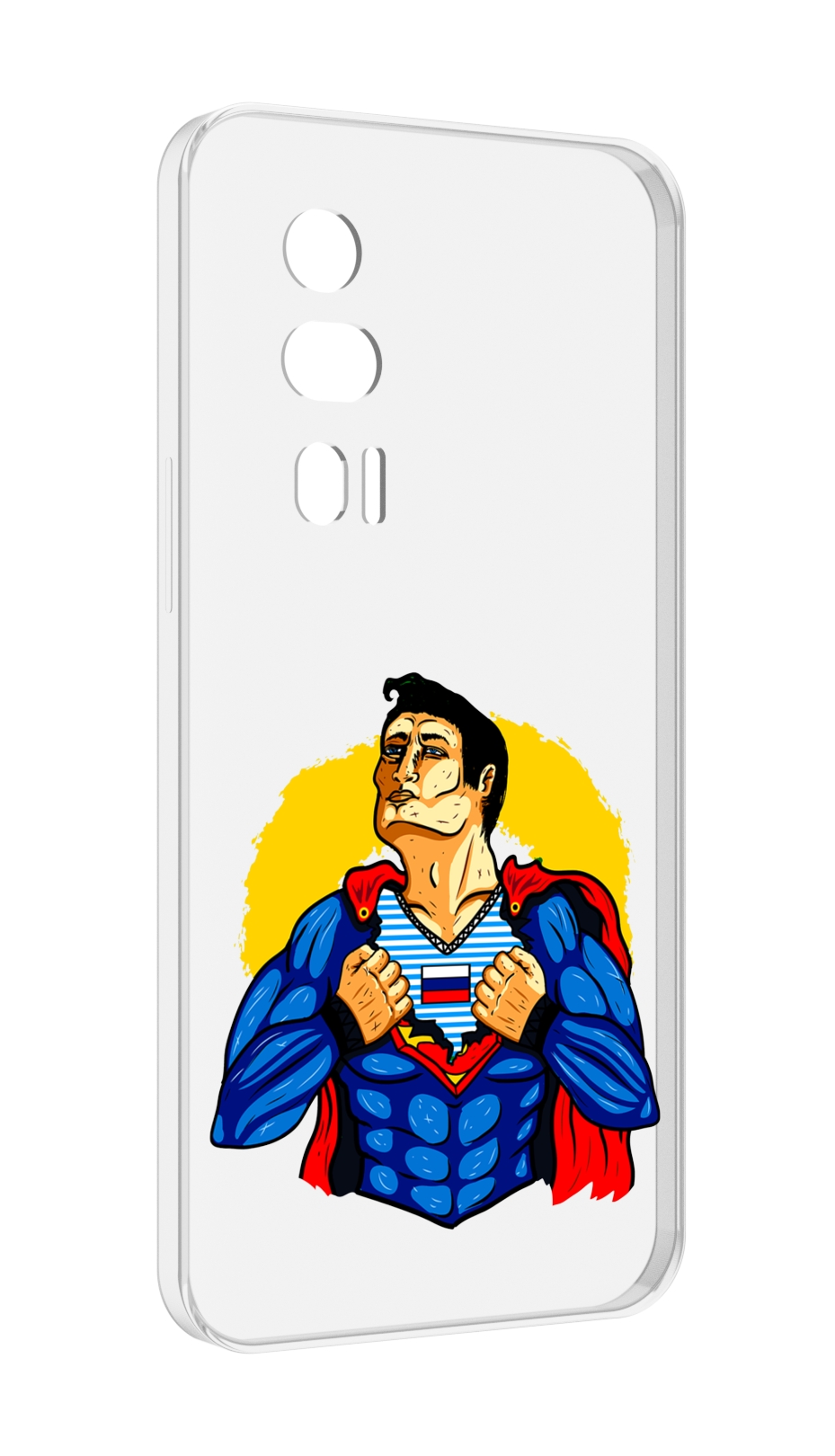 

Чехол MyPads русский супермен для Xiaomi Redmi K60 противоударный, Tocco