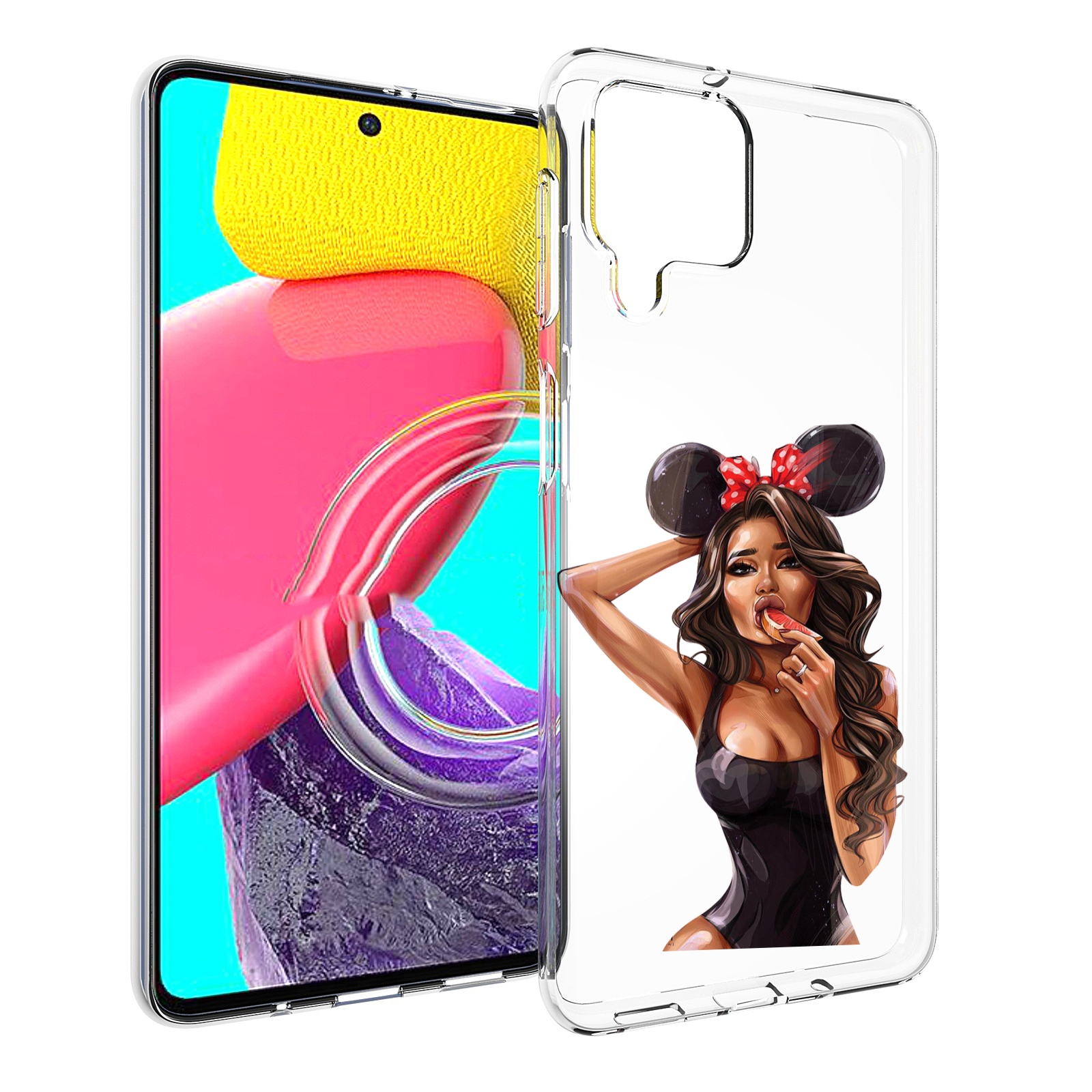 

Чехол MyPads девушка-с-грейпфрутом женский для Samsung Galaxy M53 (SM-M536), Прозрачный, Tocco