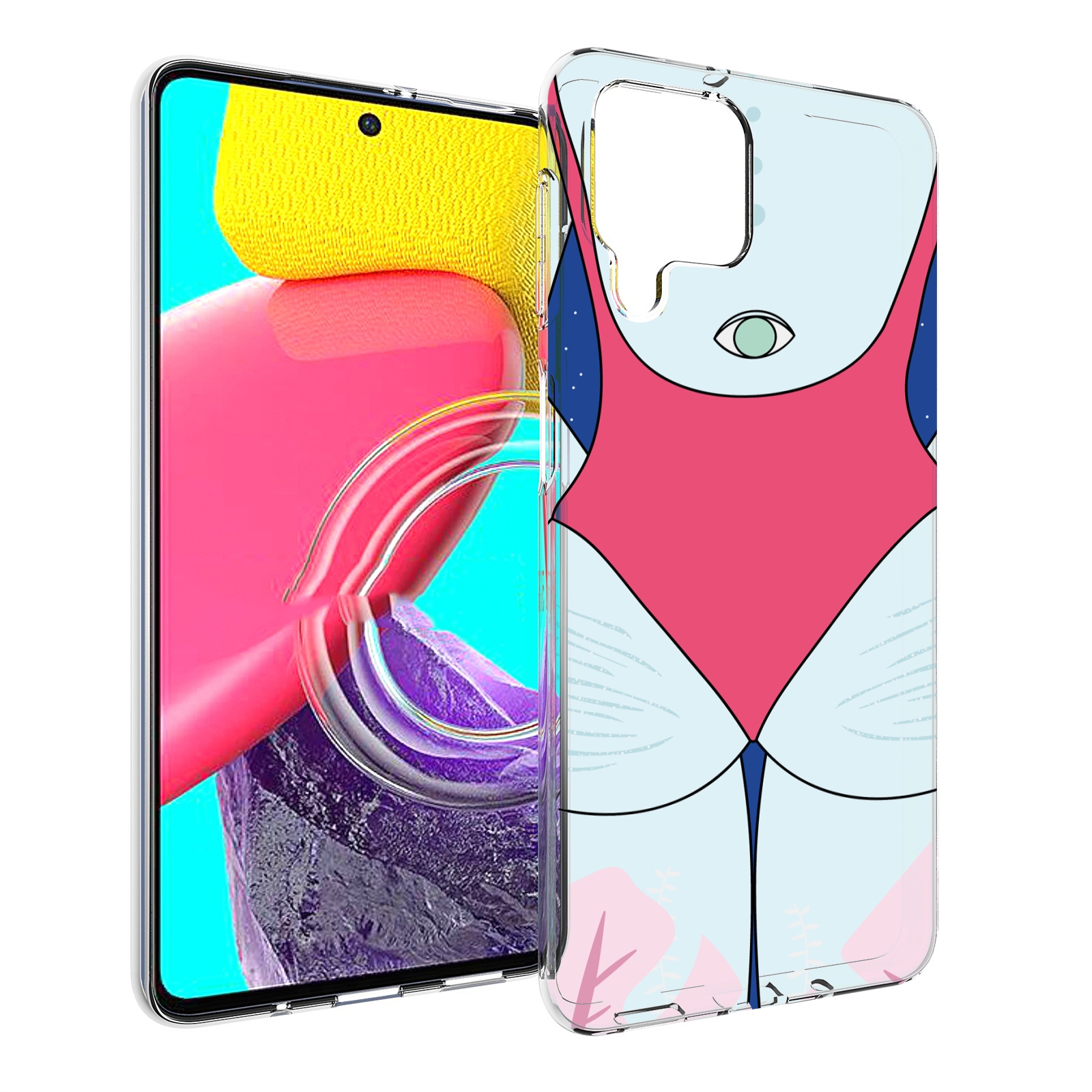 

Чехол MyPads девушка-с-глазом-на-спине для Samsung Galaxy M53 (SM-M536), Прозрачный, Tocco