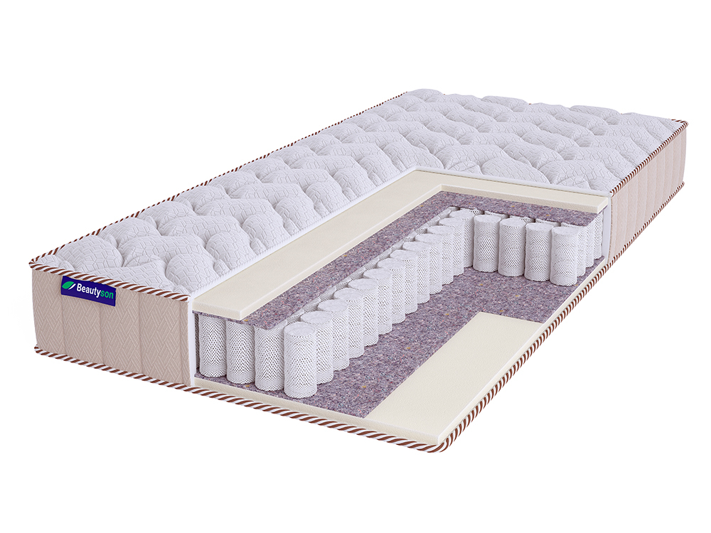

Матрас Beautyson Roll Spring Soft S600 Lux 200х190, Бежевый;белый;серый;серебристый, Roll Spring Soft S600 Lux