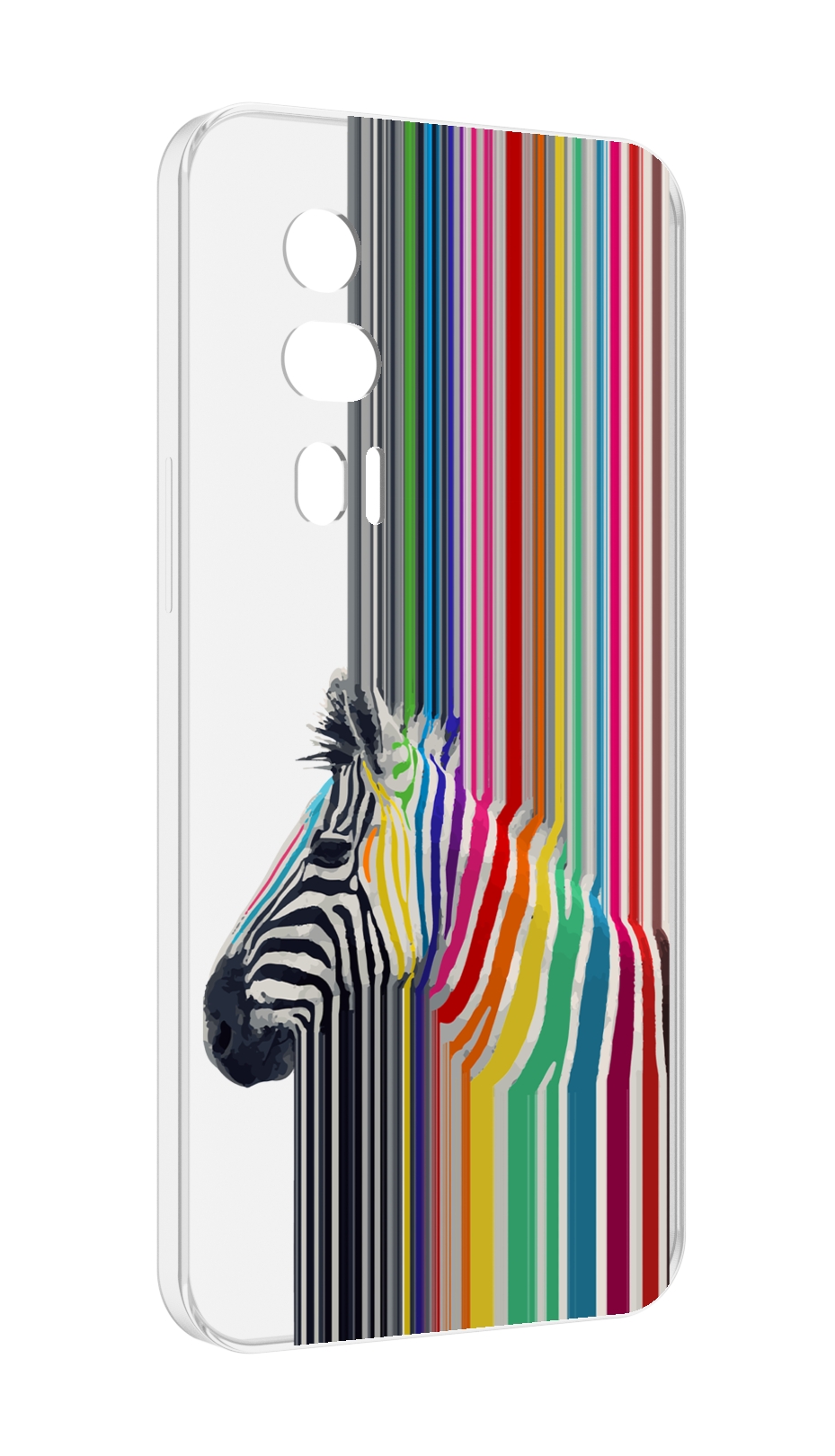 

Чехол MyPads радужная зебра для Xiaomi Redmi K60 противоударный, Tocco