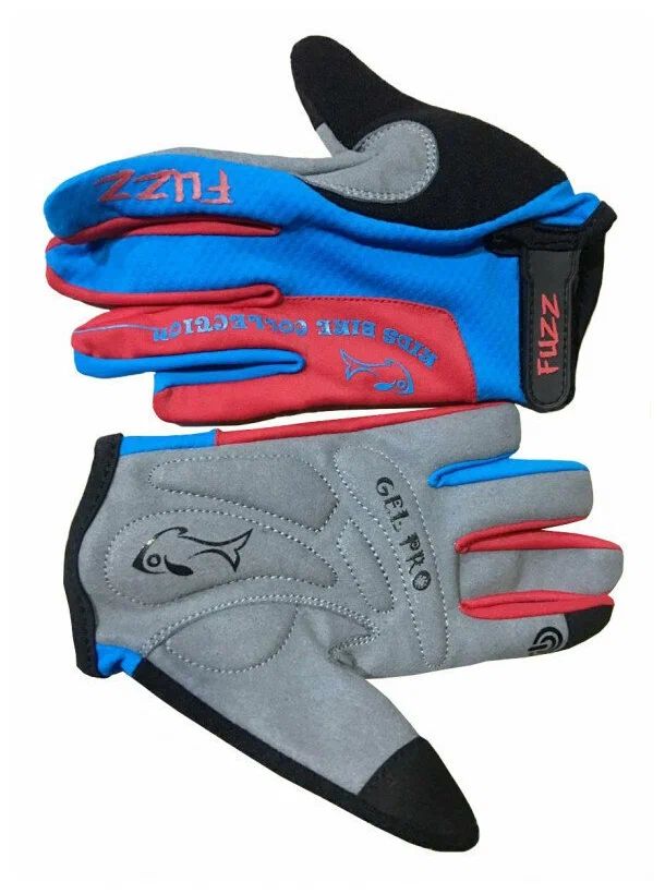 Перчатки детские FUZZ 08-202124 PRO RACE сине-красные, р-р 10/XL красные перчатки