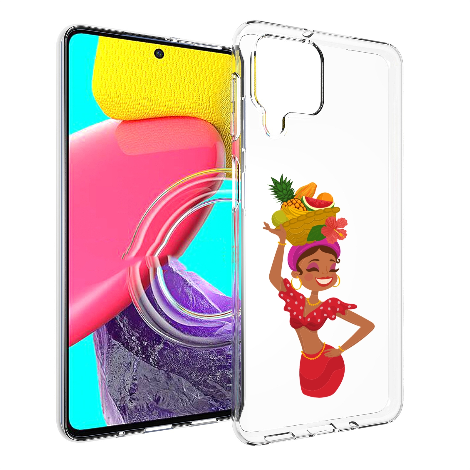 

Чехол MyPads девушка-мулатка для Samsung Galaxy M53 (SM-M536), Прозрачный, Tocco