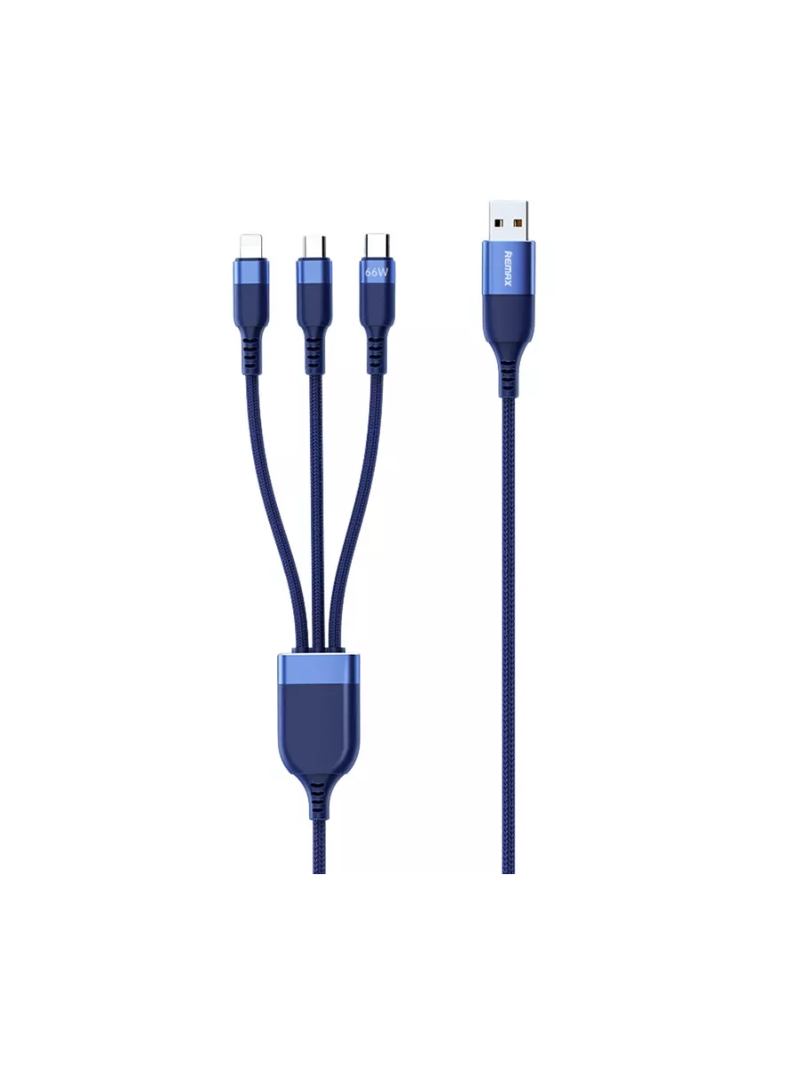 Кабель для смартфона Lightning, USB Type-C, micro USB-USB Remax 1.2м