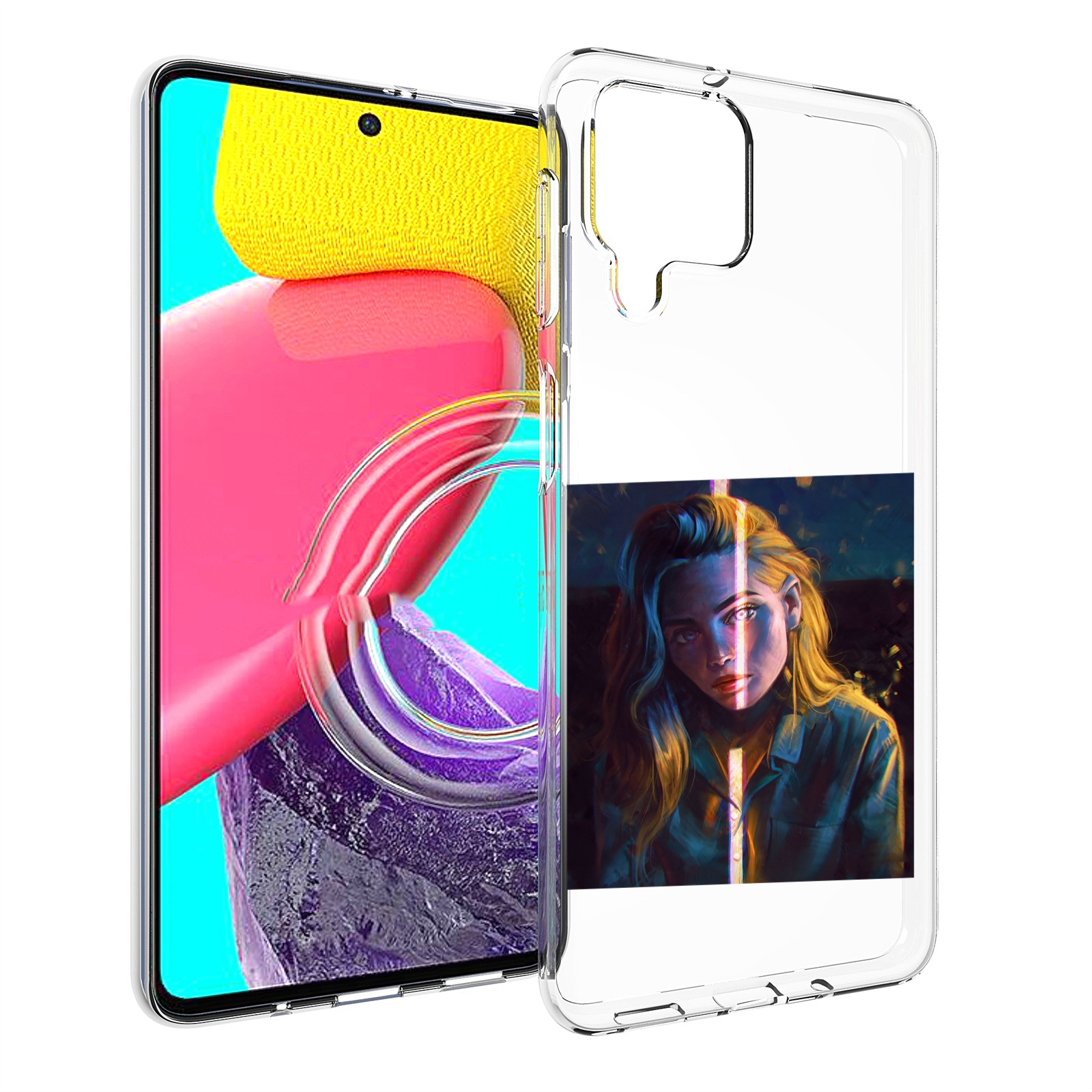 

Чехол MyPads девушка-в-тени для Samsung Galaxy M53 (SM-M536), Прозрачный, Tocco