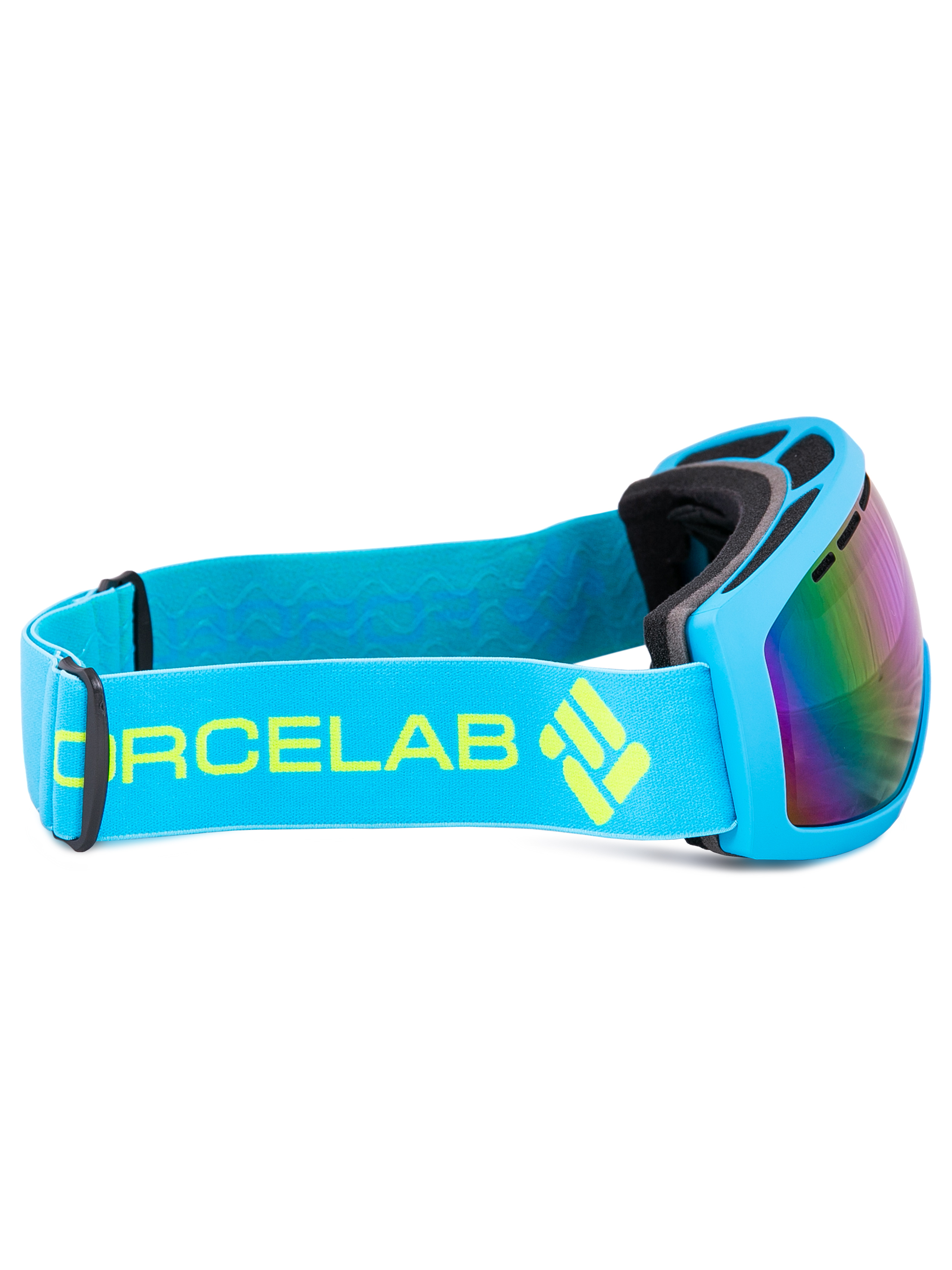Очки-маска для горнолыжного, мото, вело, экстремальных видов спорта Forcelab (голубой), Че