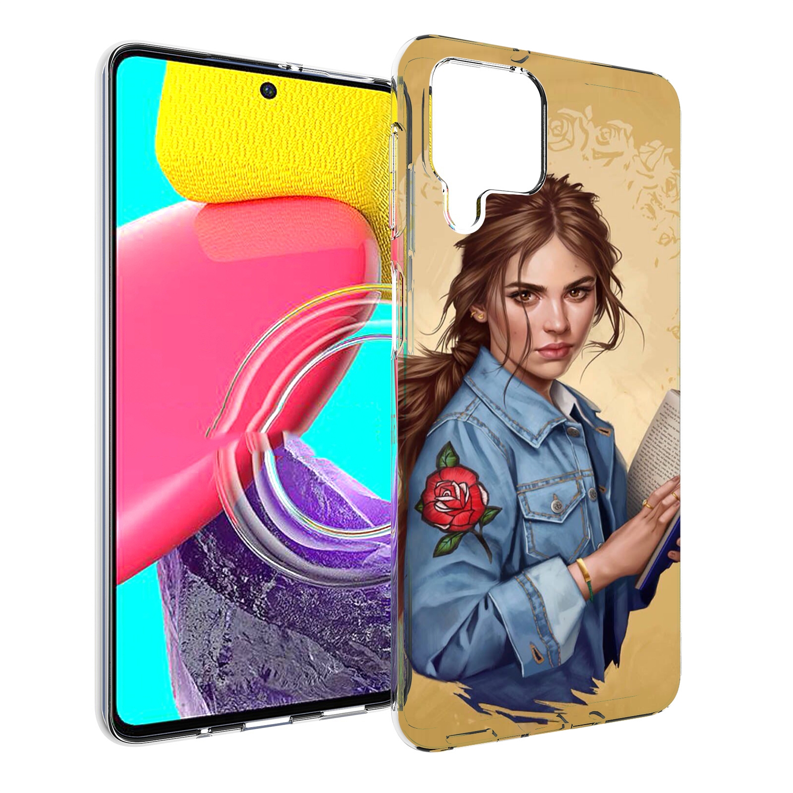 

Чехол MyPads девушка-в-бежевом-фоне для Samsung Galaxy M53 (SM-M536), Прозрачный, Tocco