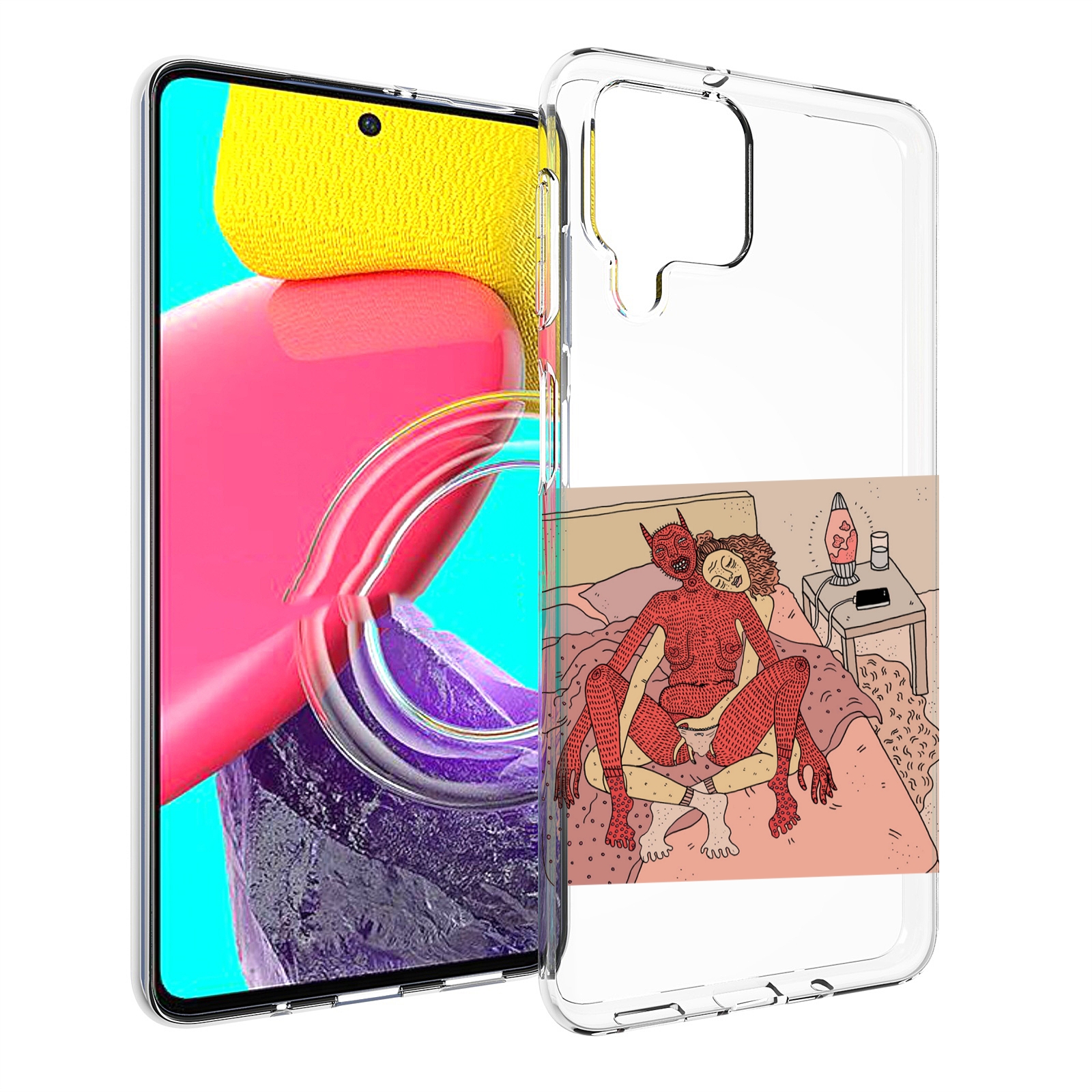 

Чехол MyPads девушка-без-кожи для Samsung Galaxy M53 (SM-M536), Прозрачный, Tocco