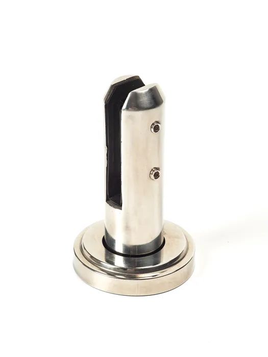 Напольный нержавеющий стеклодержатель круглый ИП Кузин Р.С. хром