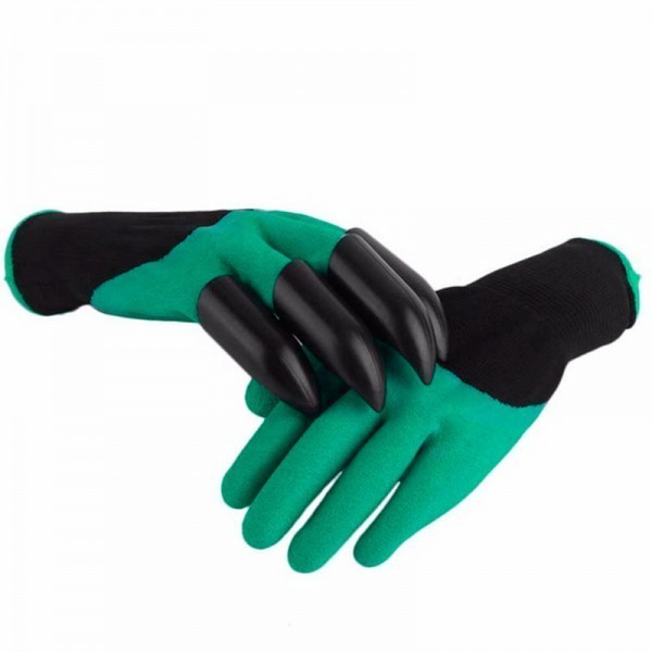 фото Садовые перчатки с когтями garden genie gloves nobrand