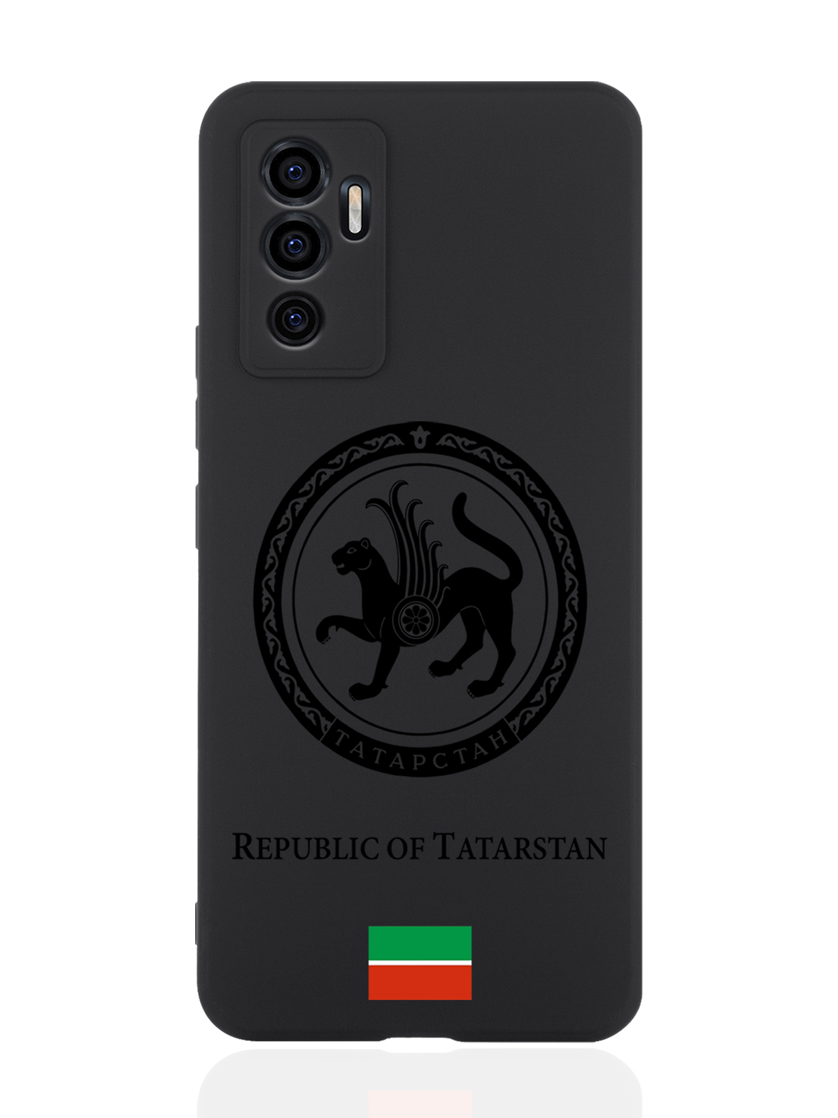 

Чехол SignumCase для Vivo V23e Черный лаковый Герб Татарстана черный
