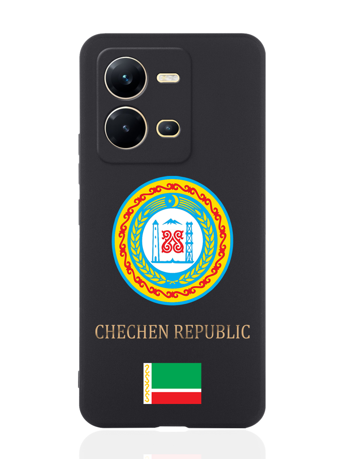 

Чехол SignumCase для Vivo V25e/V25 Герб Чечни черный, Разноцветный