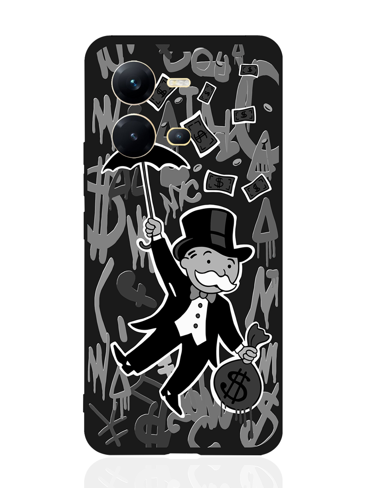 

Чехол MustHaveCase для Vivo V25e/V25 Monopoly Black Edition черный, Серый;черный