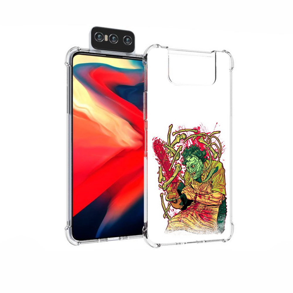 

Чехол MyPads Tocco для Asus Zenfone 7 (ZS670KS) яркий мясник, Прозрачный, Tocco