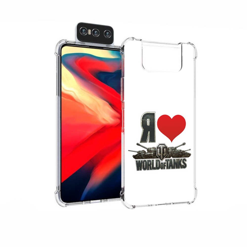 Чехол MyPads Tocco для Asus Zenfone 7 (ZS670KS) я люблю ворлд оф танк