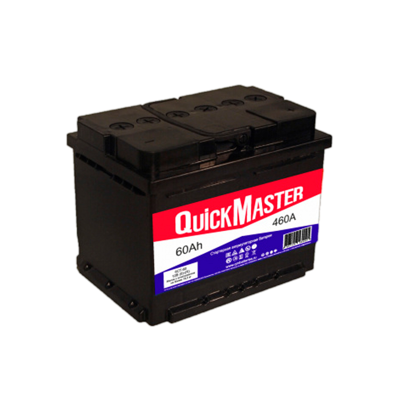 

Quick Master Акб Quick Master E 6Ст-60 L (R)-(0) 460A 242*175*190