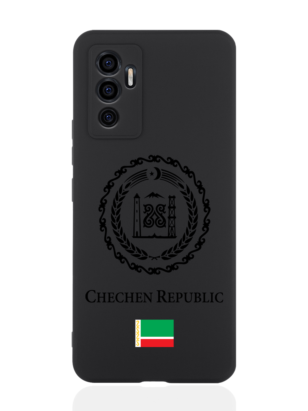 

Чехол SignumCase для Vivo V23e Черный лаковый Герб Чечни черный