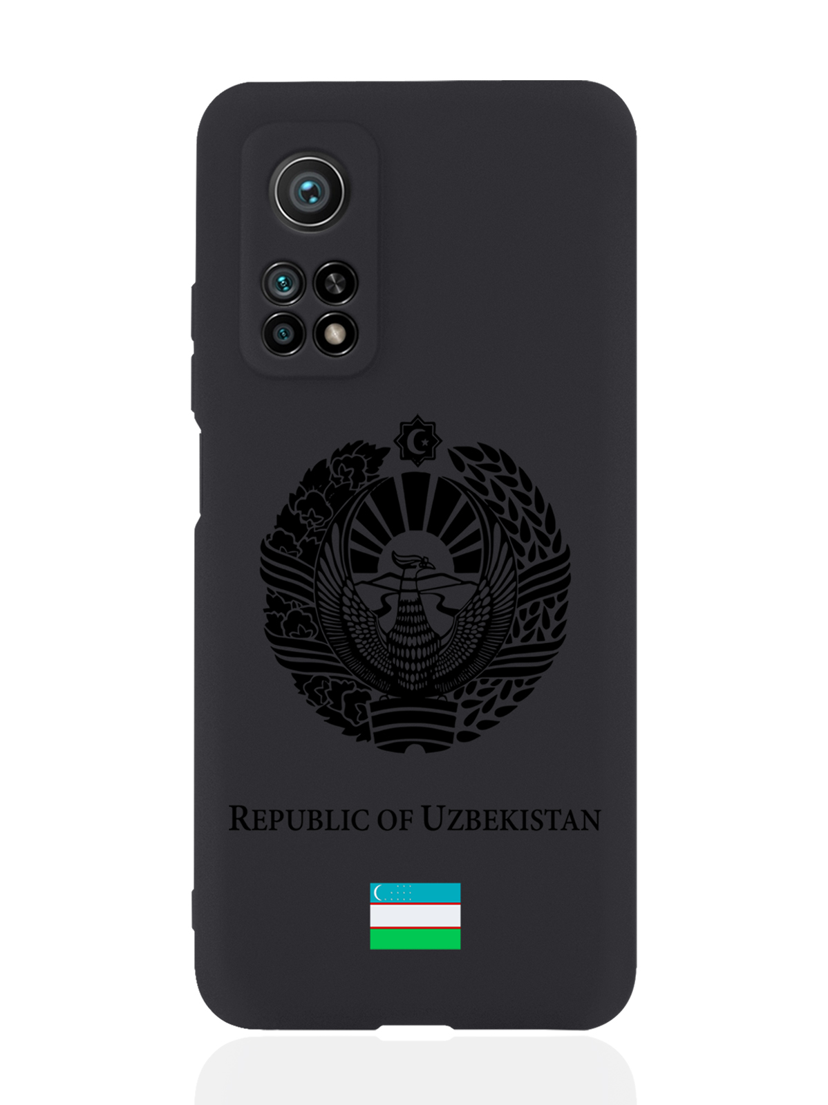 

Чехол SignumCase для Xiaomi Mi 10T Черный лаковый Герб Узбекистана черный