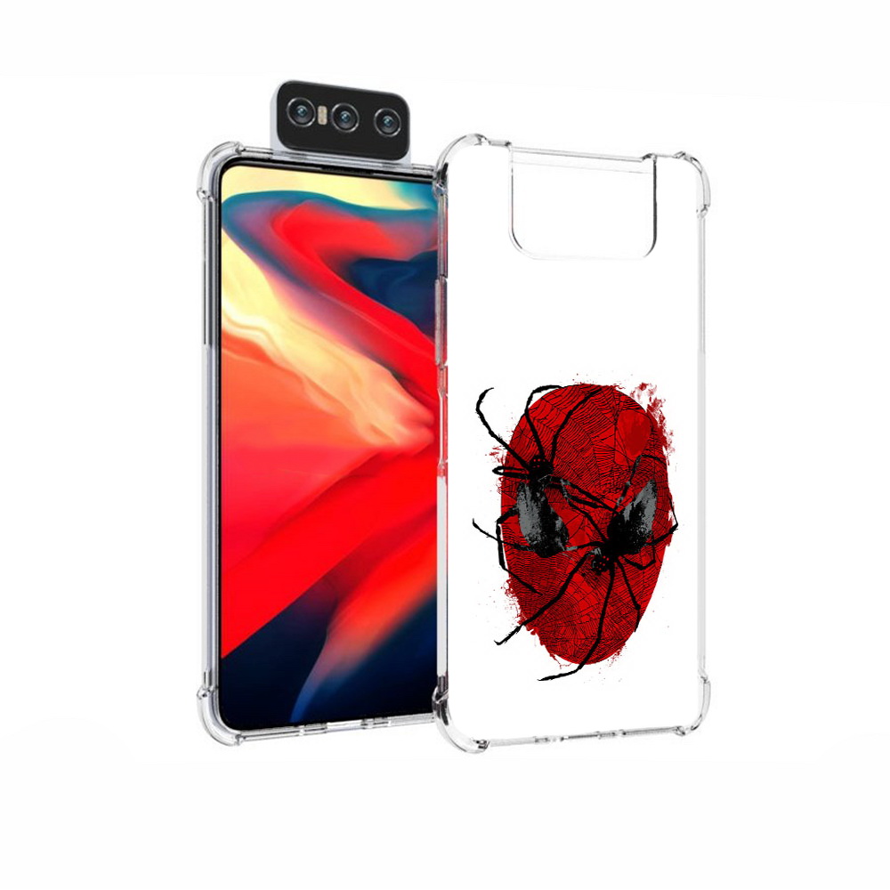 

Чехол MyPads Tocco для Asus Zenfone 7 (ZS670KS) человек паук, Прозрачный, Tocco