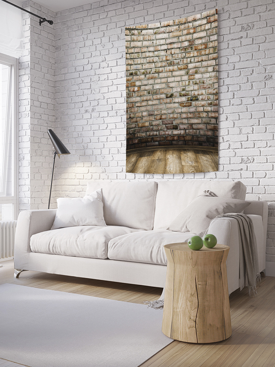 

Вертикальное фотопанно на стену JoyArty Круглая стена 150x200 см, Круглая стена