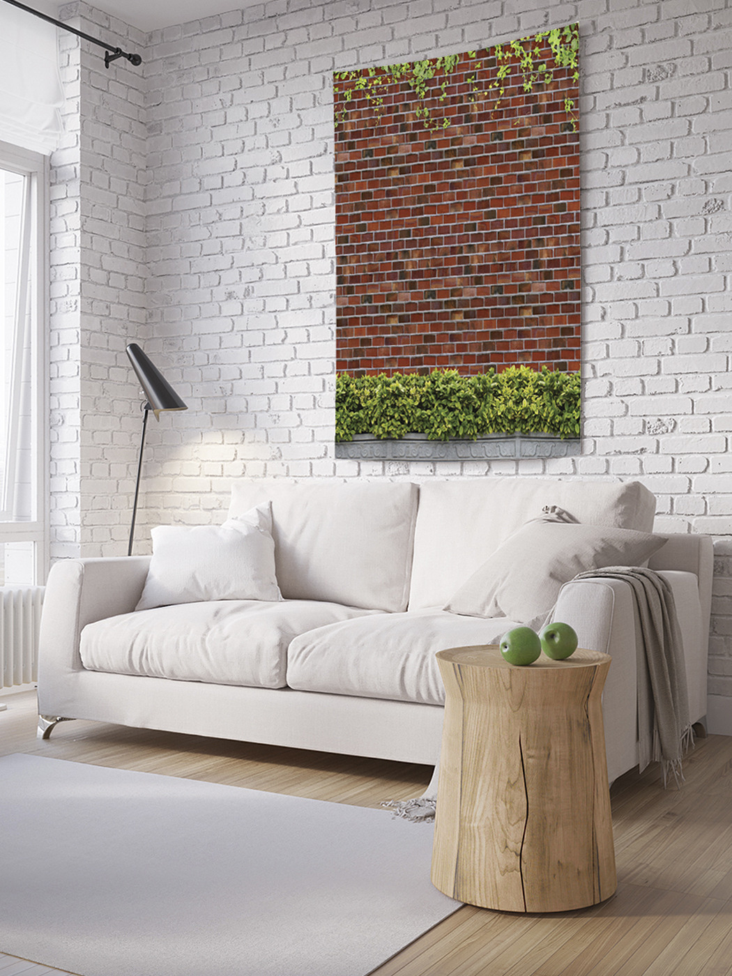 

Вертикальное фотопанно на стену JoyArty Обрастающая стенка 150x200 см, Обрастающая стенка