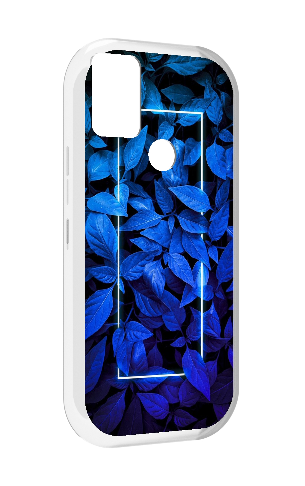 

Чехол MyPads голубые цветочки неон для UMIDIGI A9, Прозрачный, Tocco
